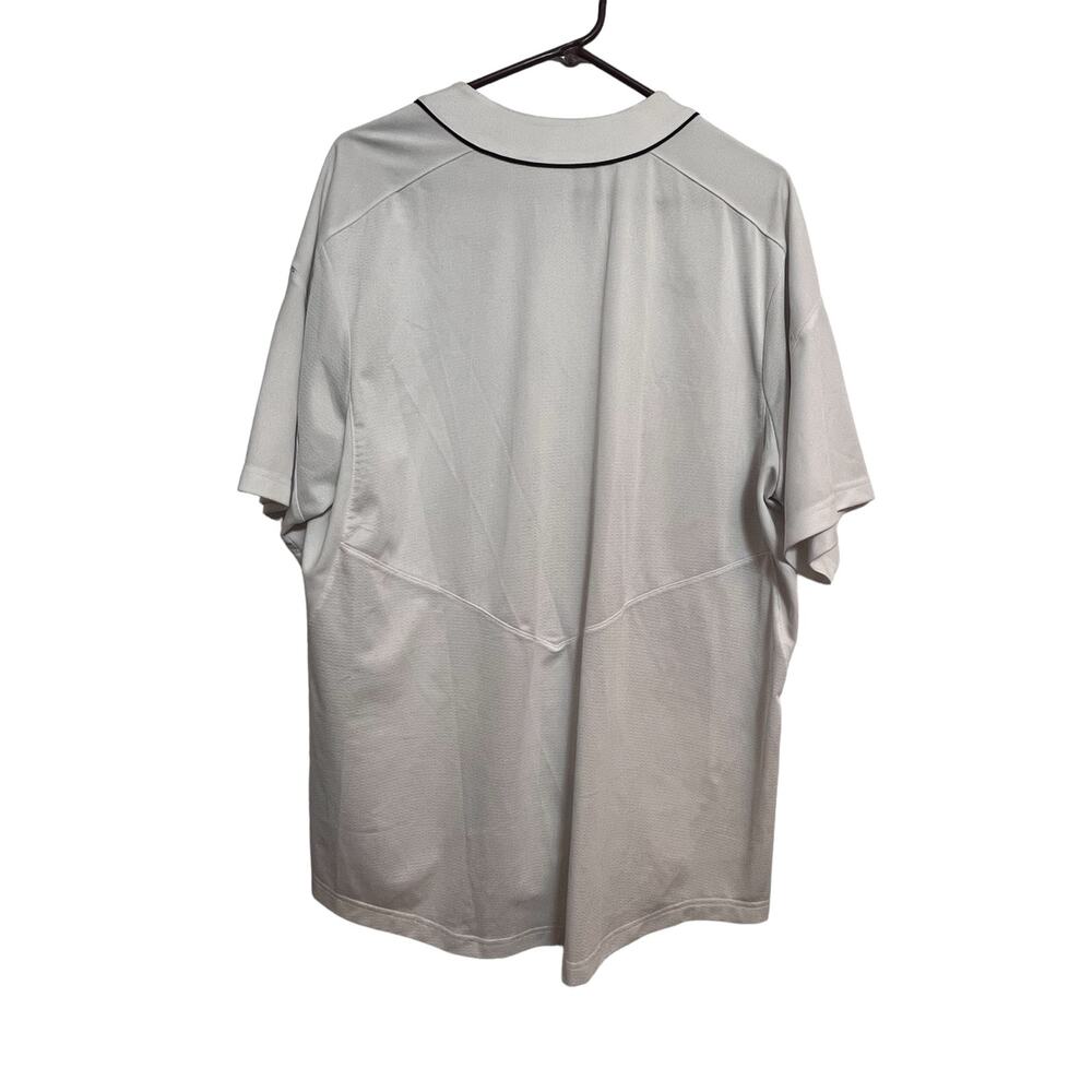 Nike Dri-Fit Golf Mens Button Up White V-neck Size XL - Picture 2 of 5